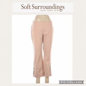 Soft Surroundings pink pull on pants